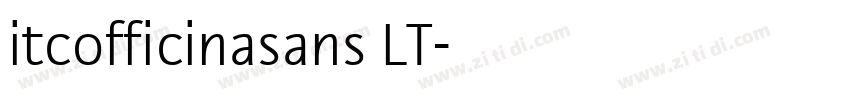 itcofficinasans LT字体转换